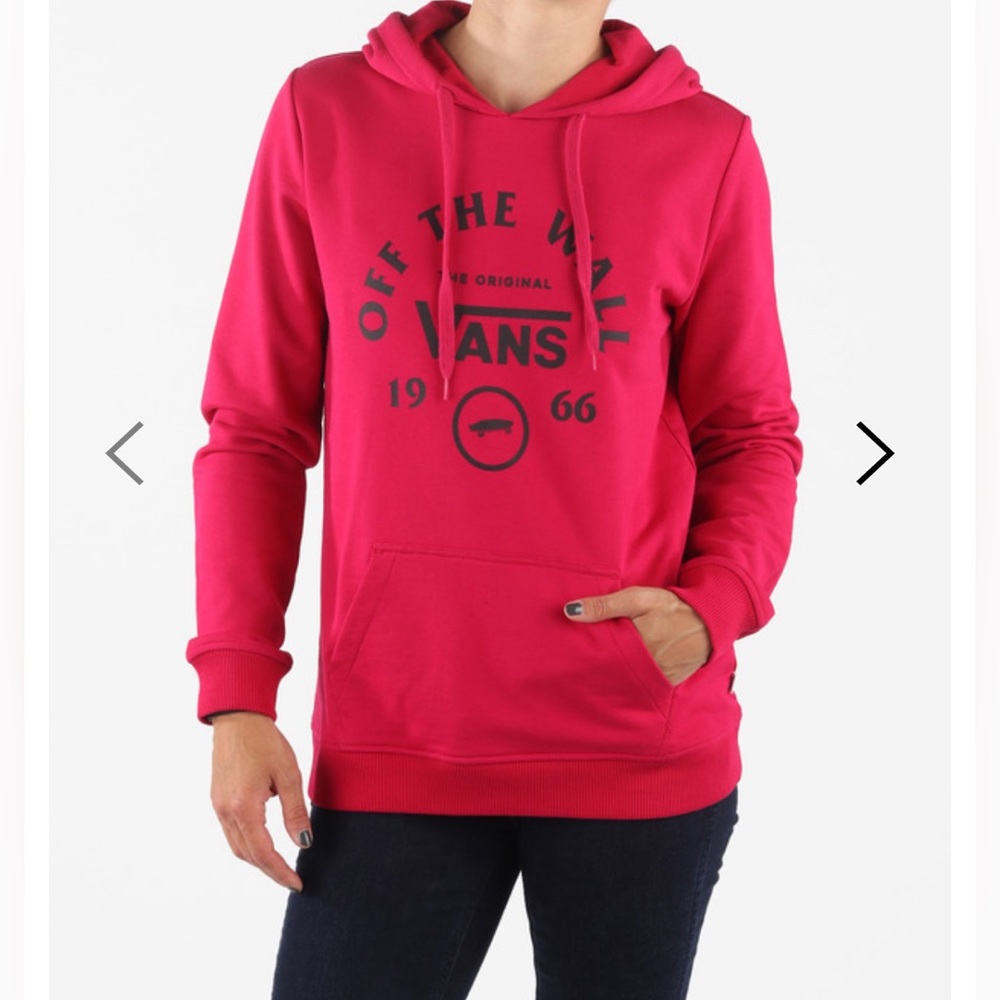 Vans Attendance Pink Hooded Sweatshirt - Size Medium